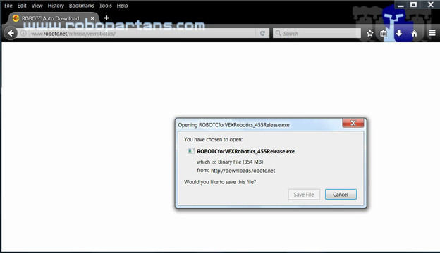 Image for VEX EDR Intro. Register and download the RobotC software